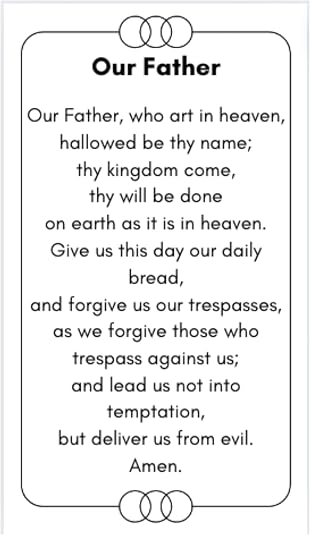 our father card our father card